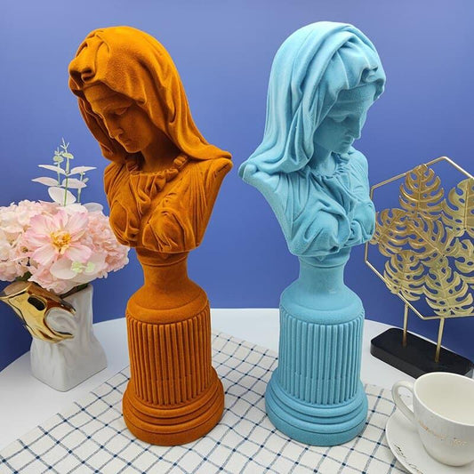 Flocking Virgin Mary Sculpture - MAIA HOMES