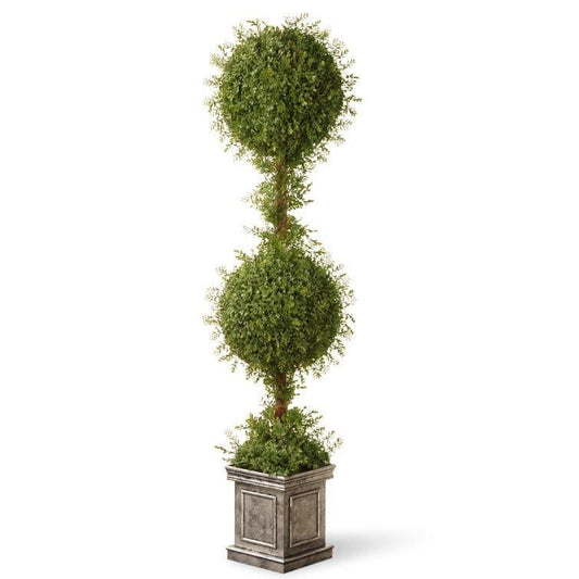 Floor Boxwood Topiary in Urn - MAIA HOMES