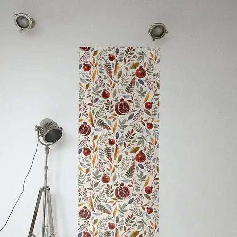 Floral and Fruit Pomegranate Watercolor wallpaper