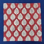 Floral Blue Hand Block Printed Block Printed Cotton Napkins