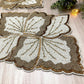 Floral Leaf Beaded Placemat