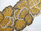 Floral Leaf Beaded Table Runner - Yellow and Gold - MAIA HOMES