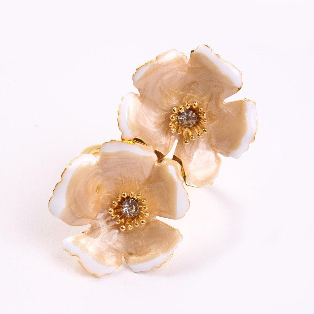 Floral Napkin Rings - 4 pcs