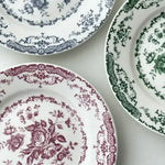 Floral Vintage Inspired Rose Dessert Plate