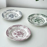 Floral Vintage Inspired Rose Dessert Plate