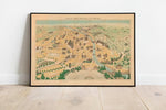 Florence City Map Wall Print| Poster Print