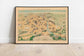 Florence City Map Wall Print| Poster Print - MAIA HOMES