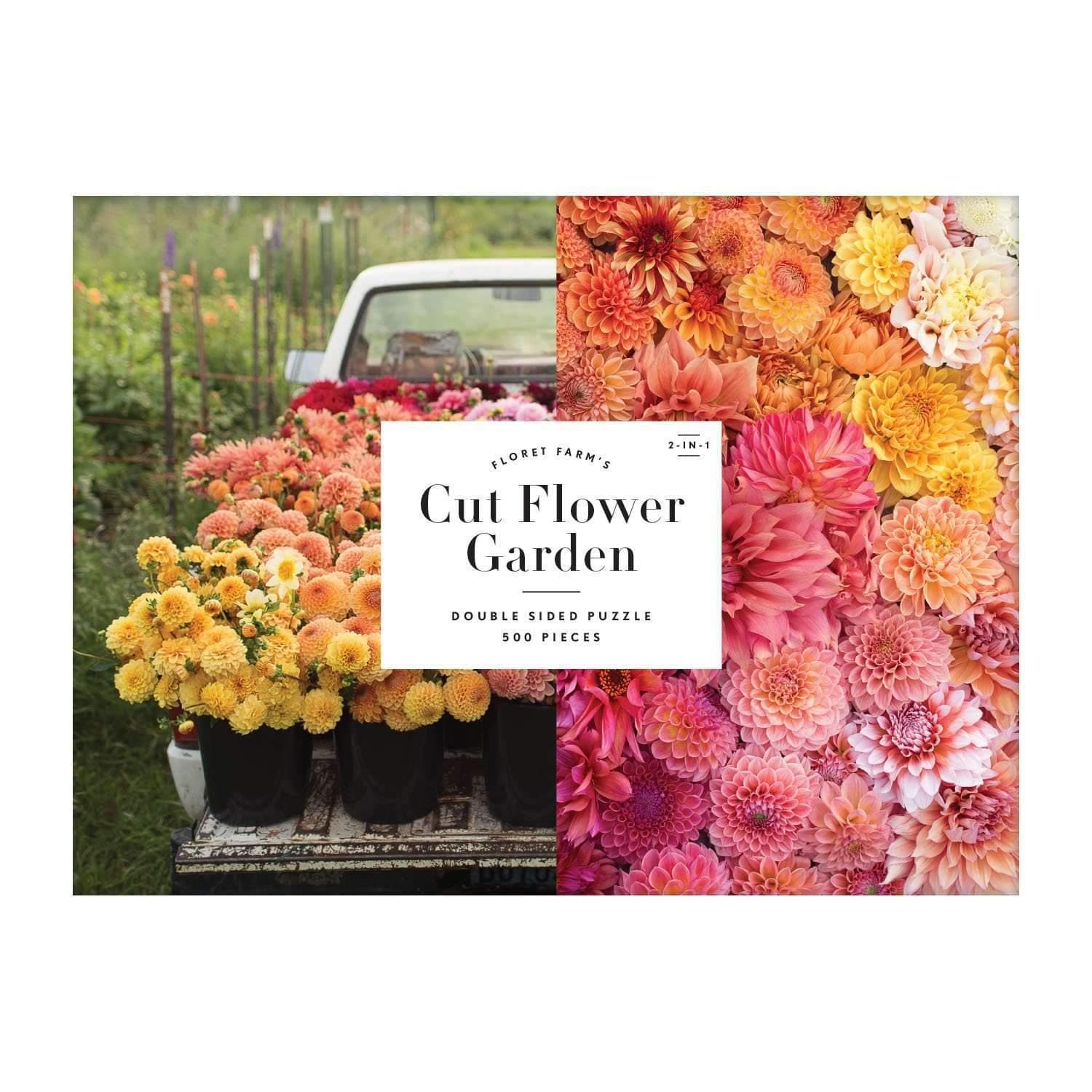 Floret Farm's Cut Flower Garden Double-Sided 500 Piece Jigsaw Puzzle