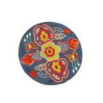 Flower and Butterfly Round Beaded Placemat