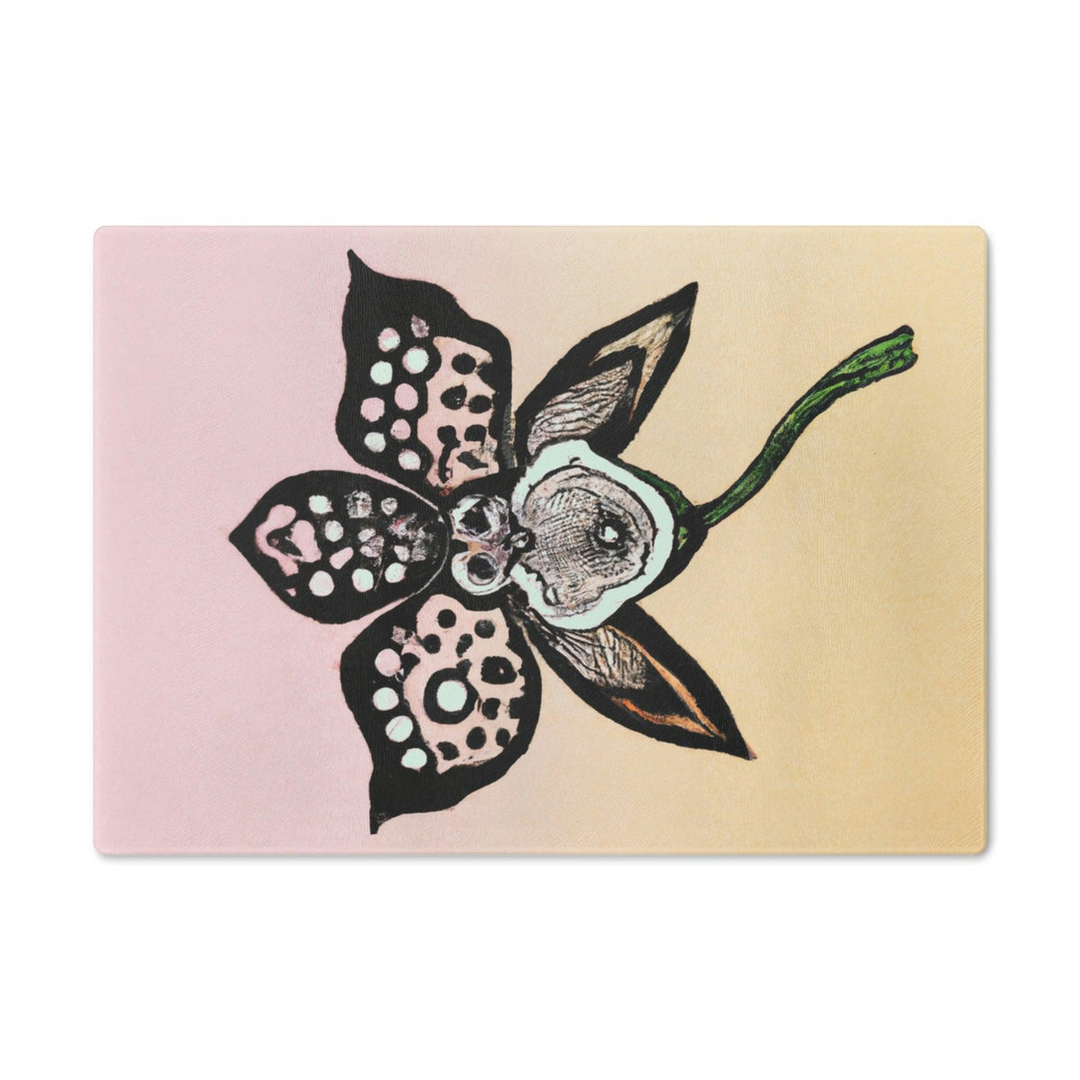 Flower Bloom Glass Cutting Board