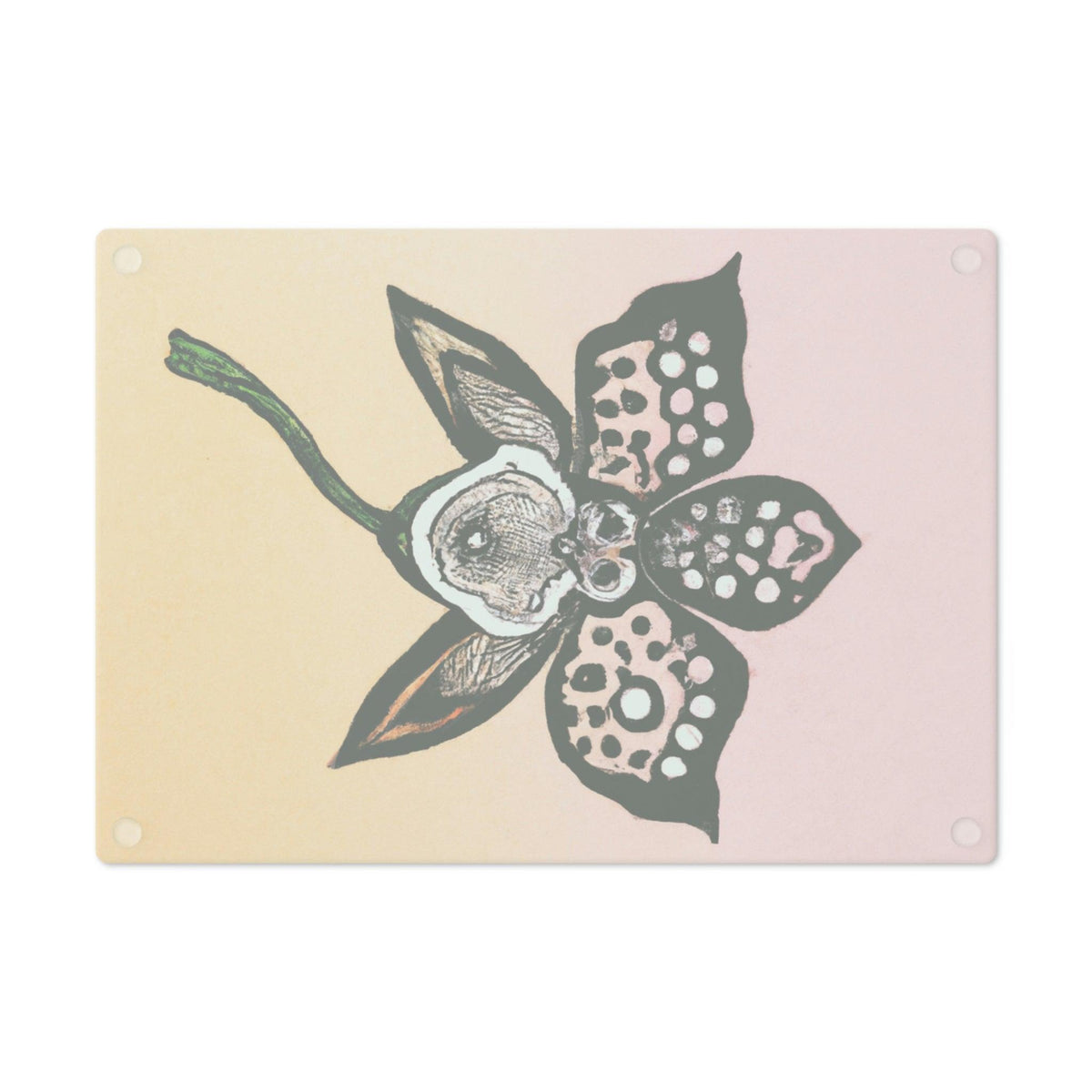 Flower Bloom Glass Cutting Board