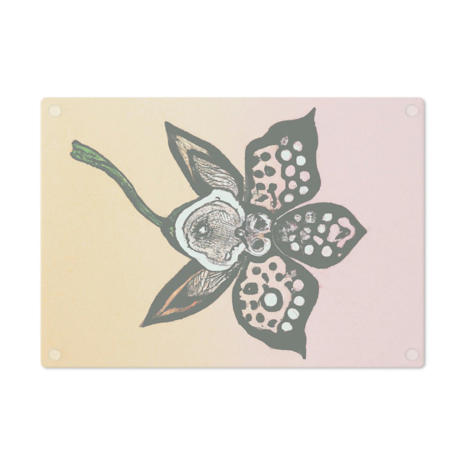 Flower Bloom Glass Cutting Board