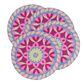 Flower Ocean Beaded Round Placemats