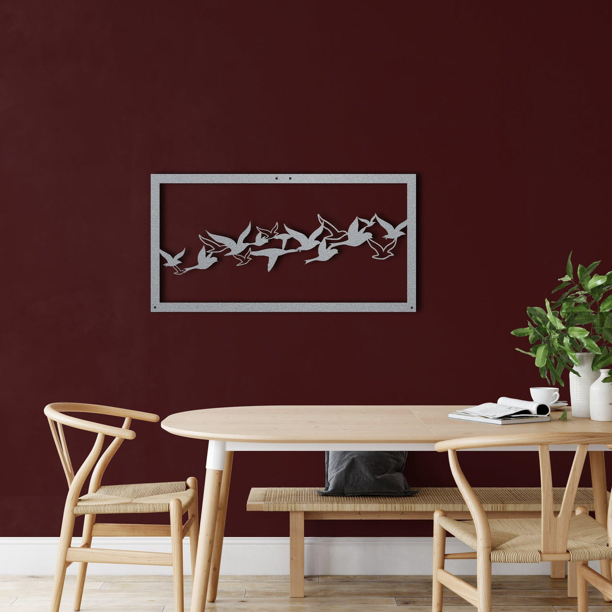 Flying Birds Metal Wall Art