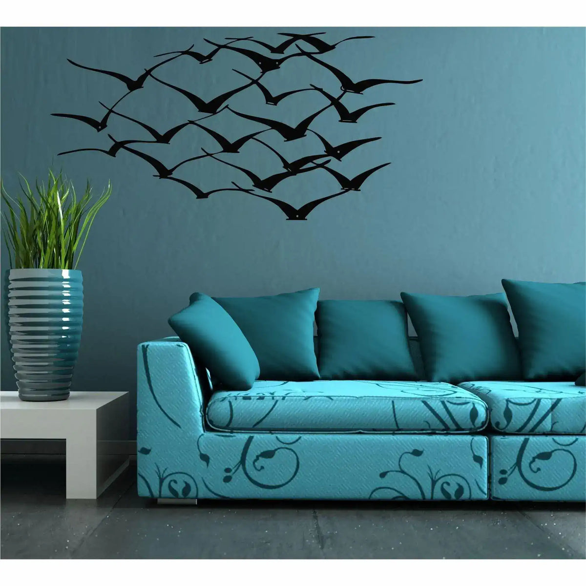 Flying Cranes Metal Wall Hanging Decor