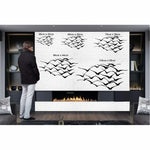 Flying Cranes Metal Wall Hanging Decor