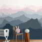 Foggy Mountains Landscape Wallpaper - MAIA HOMES