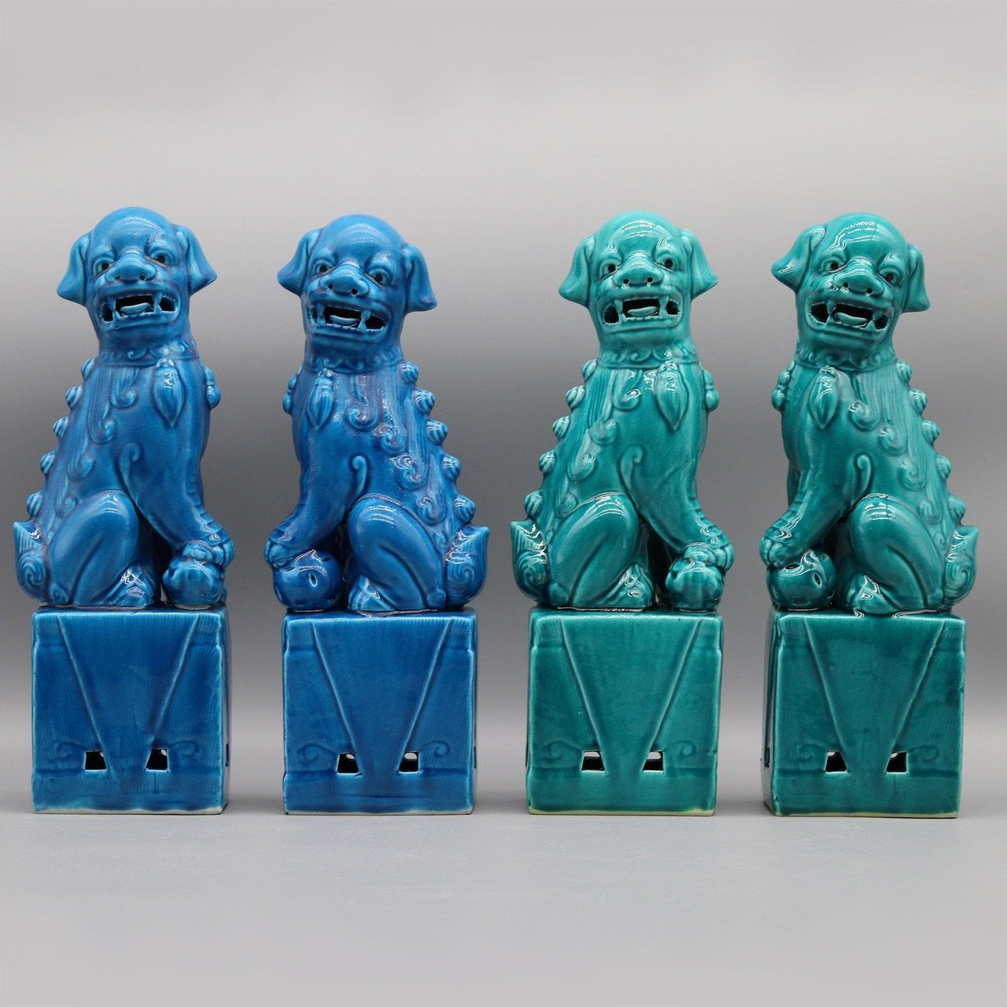 Foo Dogs Ceramic Figurines - MAIA HOMES