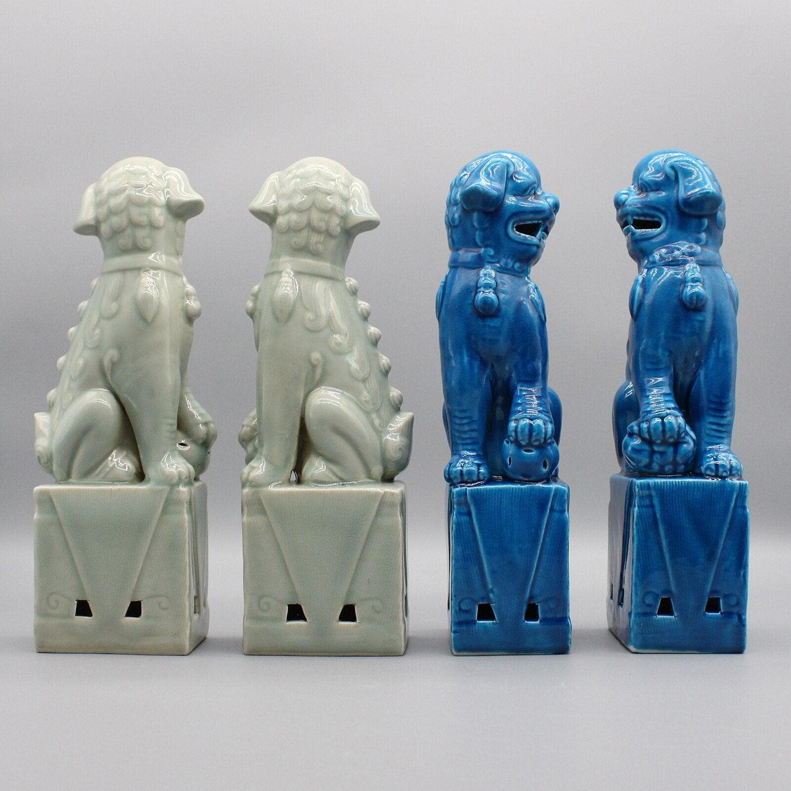 Foo Dogs Ceramic Figurines - MAIA HOMES