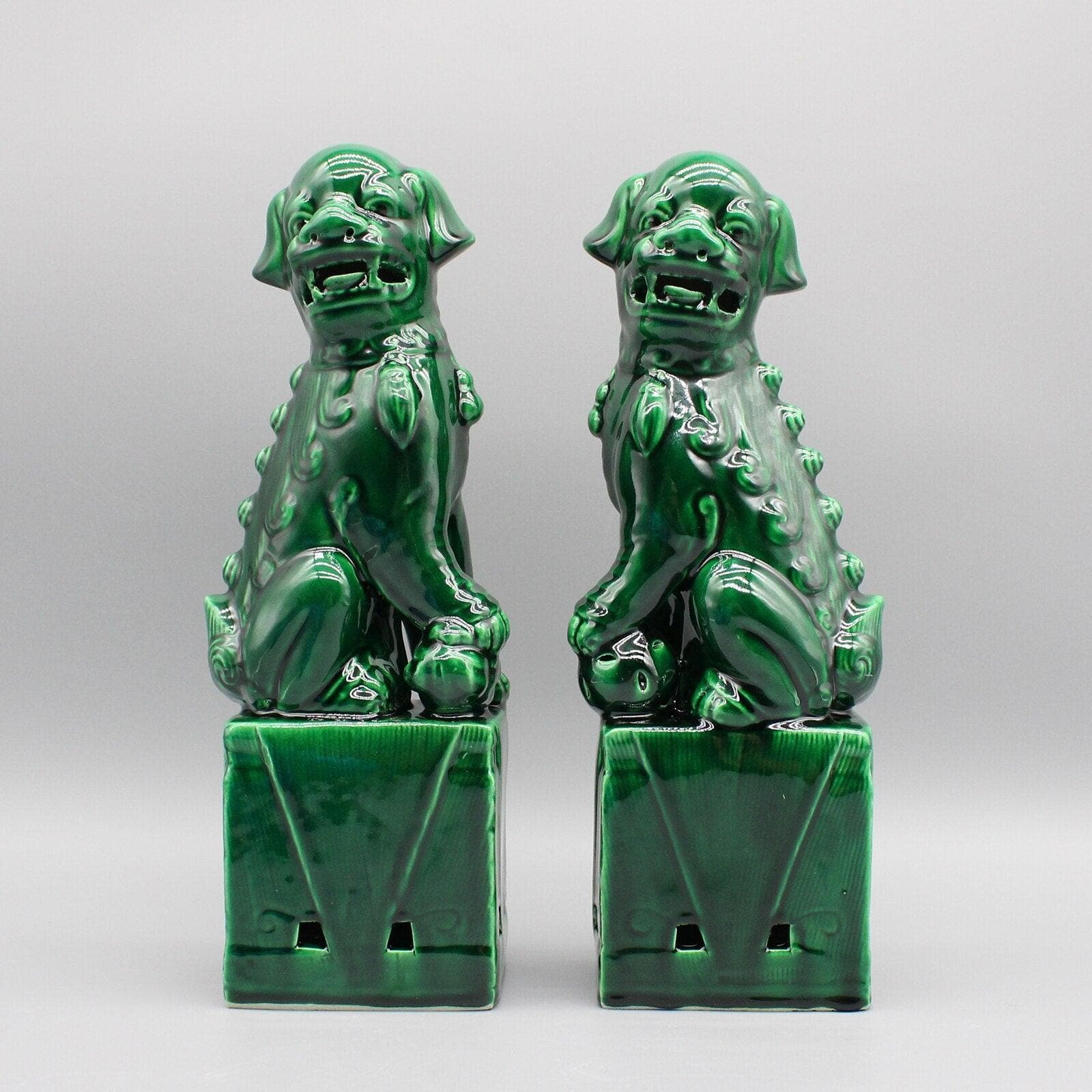 Foo Dogs Ceramic Figurines - MAIA HOMES