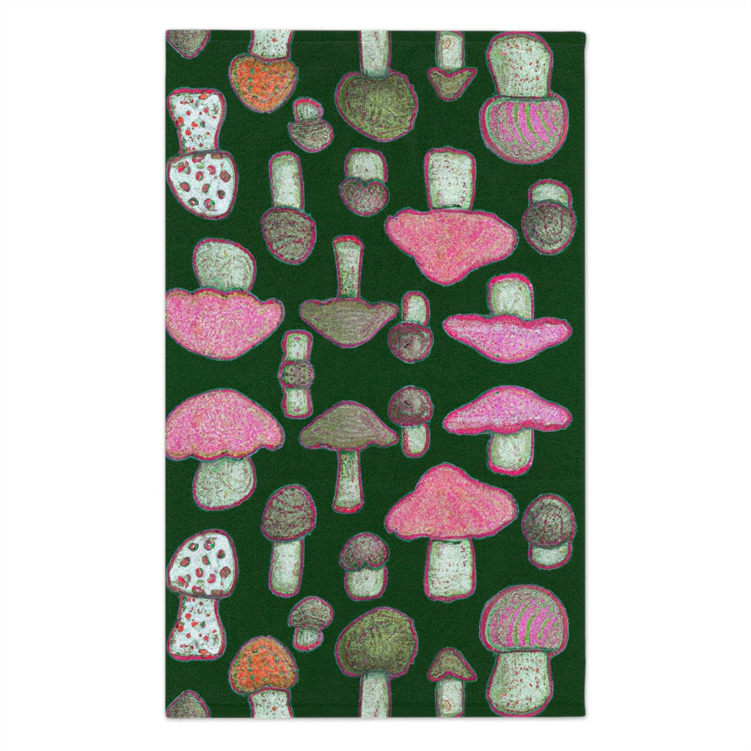 For the Love of Mushroom Rally Towel White 11" × 18"