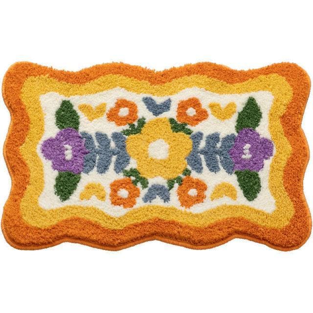 For the Love of Spring Flowers Accent Bath Mat Rug - MAIA HOMES