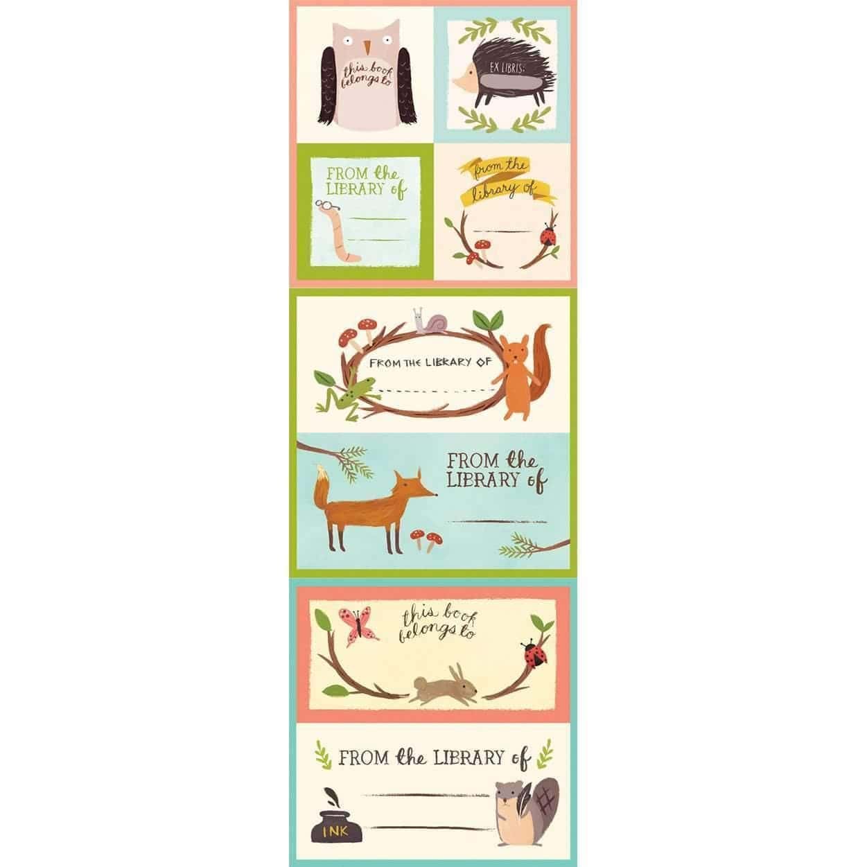 Forest Friends Bookplates