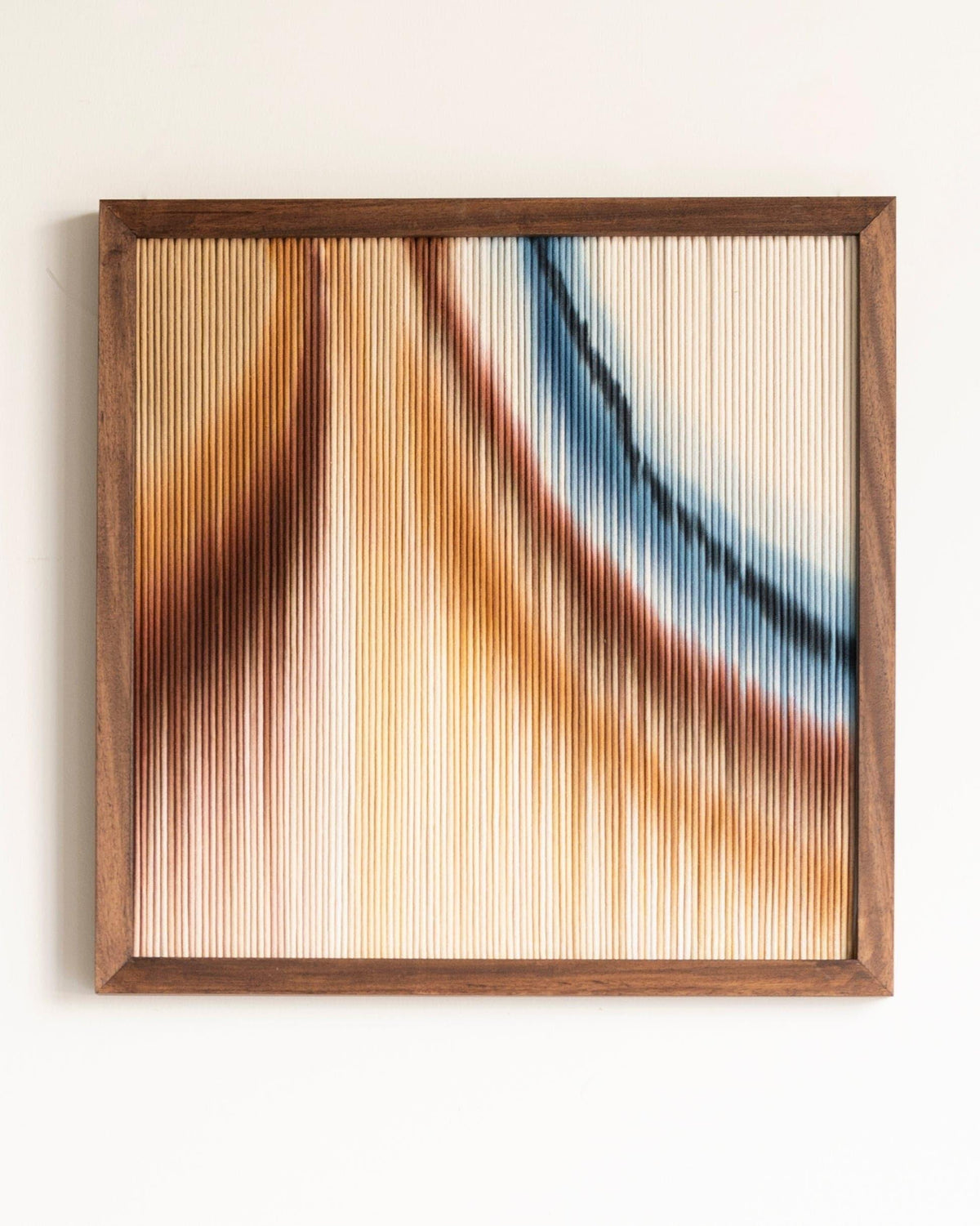 Framed Textile Art Wall Hanging - RUST III