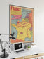 France World War 2 Map Print| Poster Print - MAIA HOMES