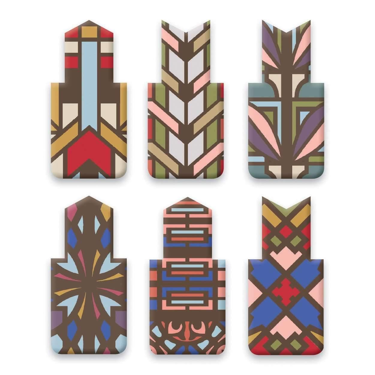 Frank Lloyd Wright Designs Magnetic Bookmark Set