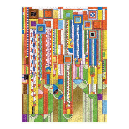 Frank Lloyd Wright Saguaro Cactus And Forms Foil Stamped 1000 Piece Jigsaw Puzzle - MAIA HOMES