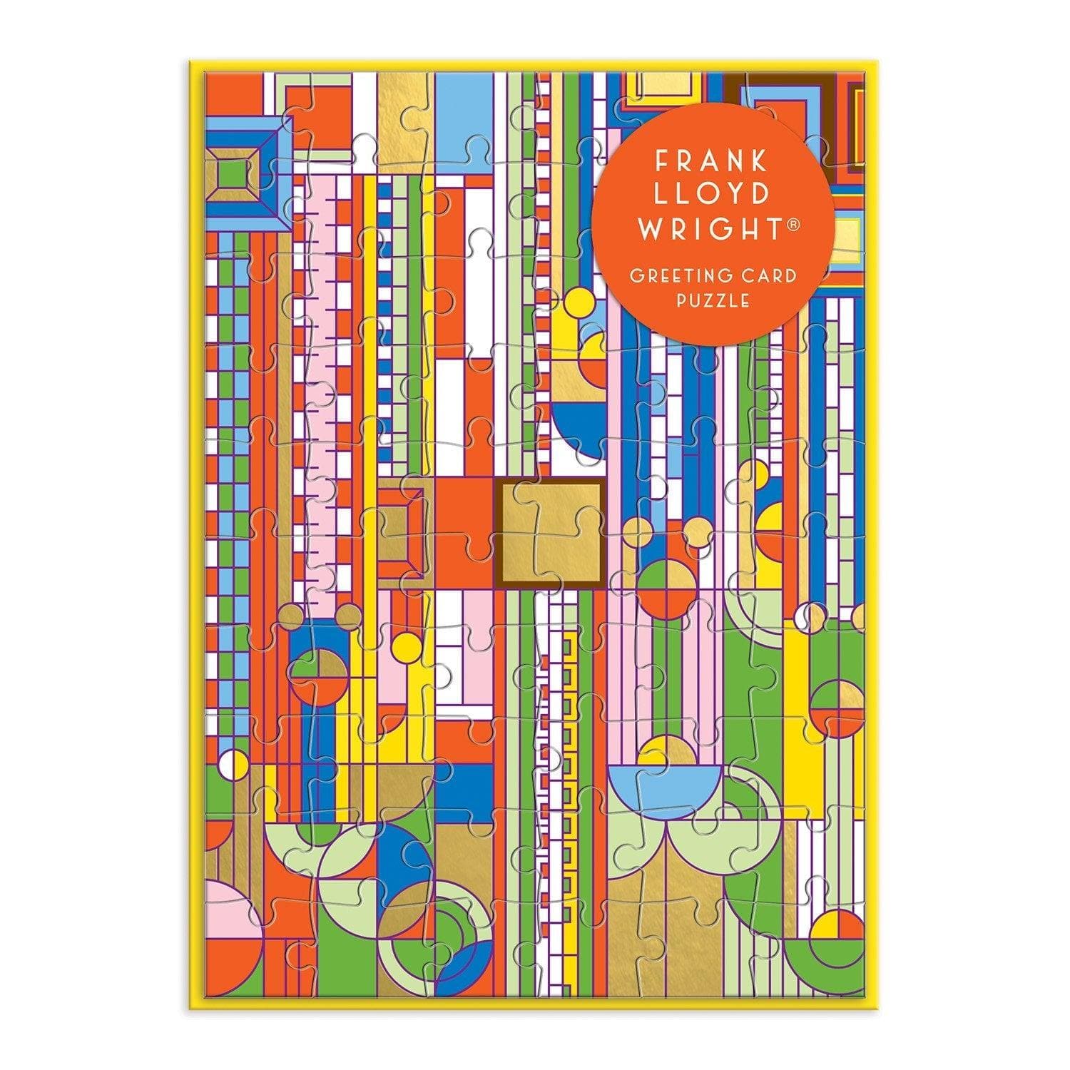 Frank Lloyd Wright Saguaro Forms & Cactus Flowers Greeting Card Puzzle - MAIA HOMES