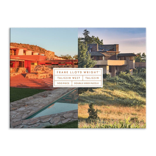 Frank Lloyd Wright Taliesin and Taliesin West Double-Sided 500 Piece Jigsaw Puzzle - MAIA HOMES