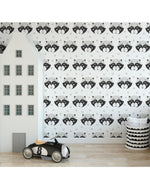 Friendly Raccoons Kids Animal Print Removable Wallpaper