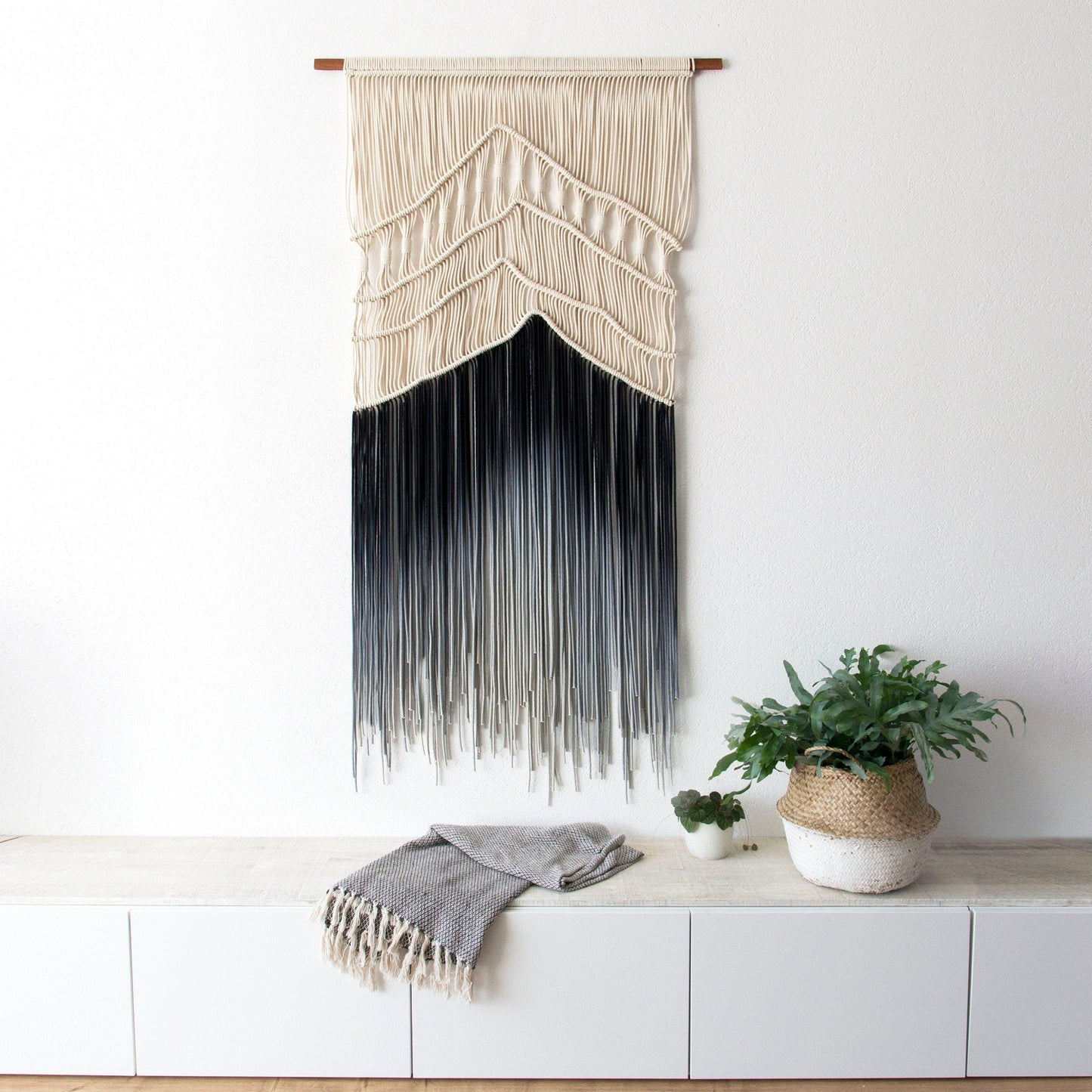 FROZEN MOUNTAINS Large Macrame Wall Hanging - MAIA HOMES