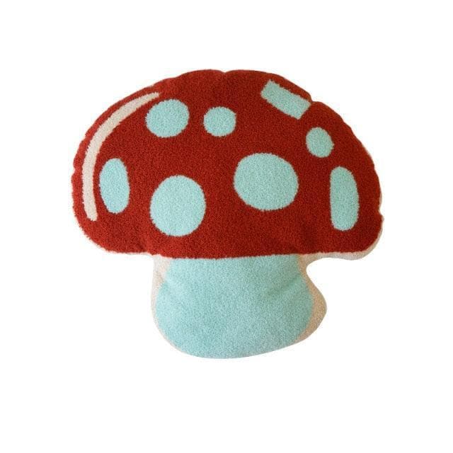 Fruit Shaped Decorative Throw Pillow Mushroom