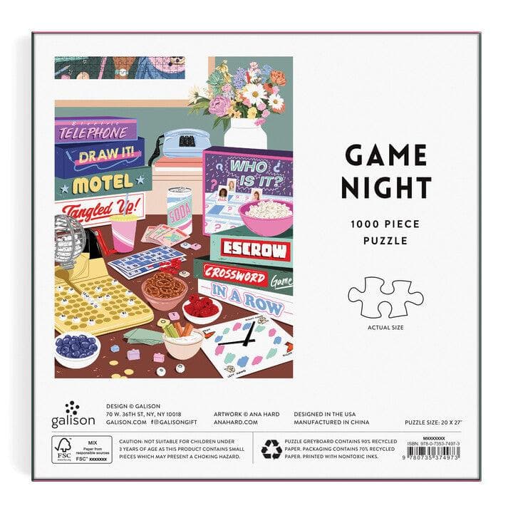 Game Night 1000 Piece Puzzle