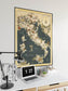 Gastronomic Map of Italy| Poster Art - MAIA HOMES
