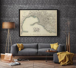 Genoa Map Print| Fine Art Prints