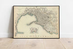 Genoa Map Print| Fine Art Prints