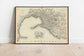 Genoa Map Print| Fine Art Prints - MAIA HOMES