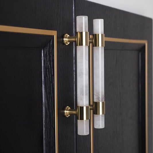 Genuine Marble Brass Cabinet Door Handles - MAIA HOMES