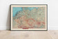 Geographical Map of Central Europe| Map Wall Decor - MAIA HOMES