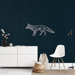 Geometric Fox Metal Wall Art