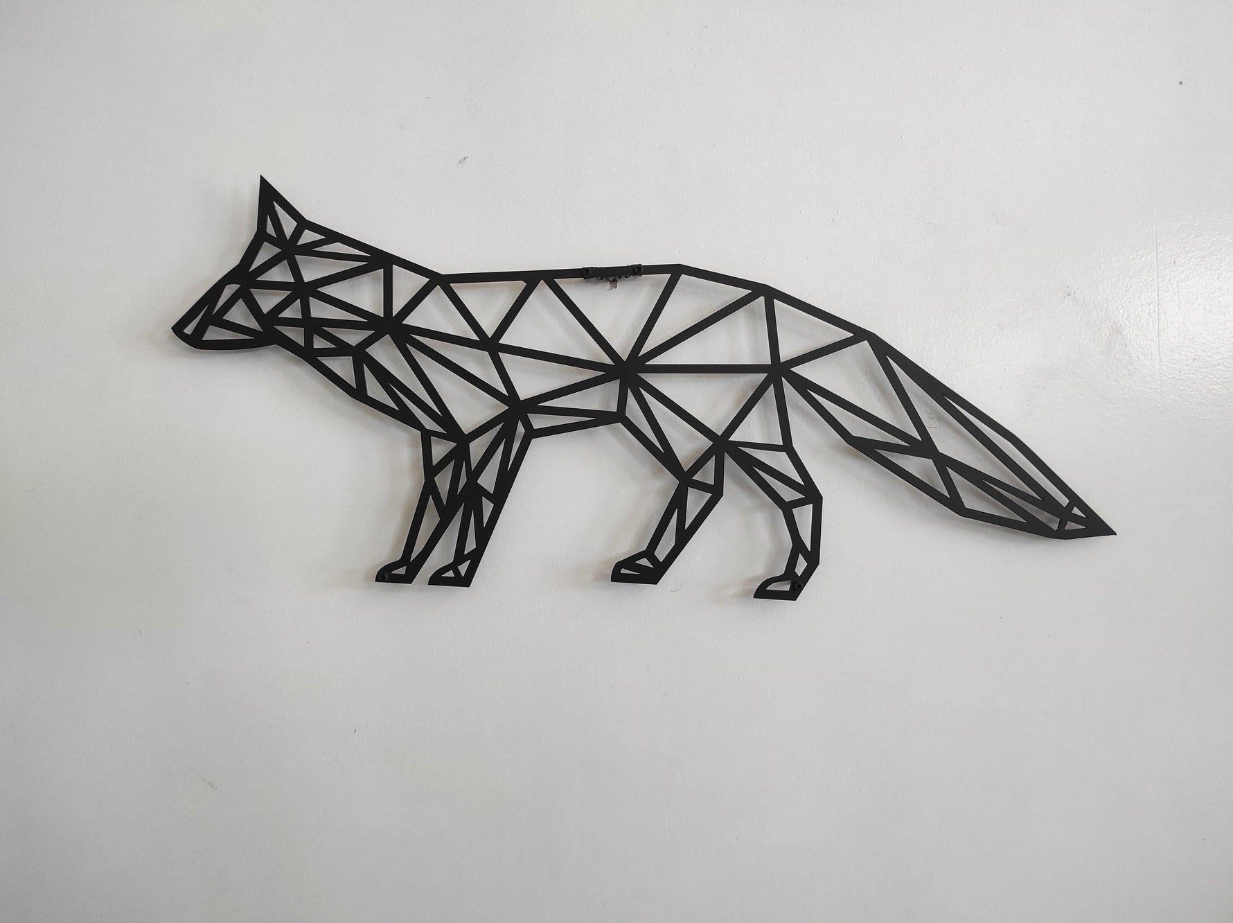 Geometric Fox Metal Wall Art