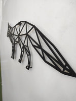 Geometric Fox Metal Wall Art