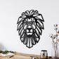 Geometric Lion Head Metal Wall Decor