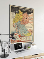 Germany World War 2 Map Print| Poster Print