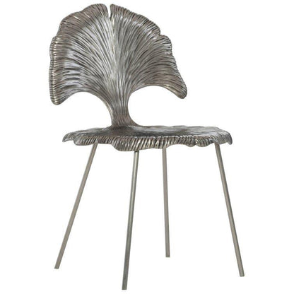Gingko Leaf Shaped Accent Side Chair - MAIA HOMES