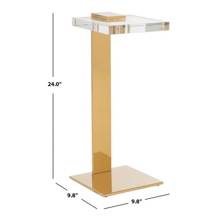 Glam Acrylic C End Table